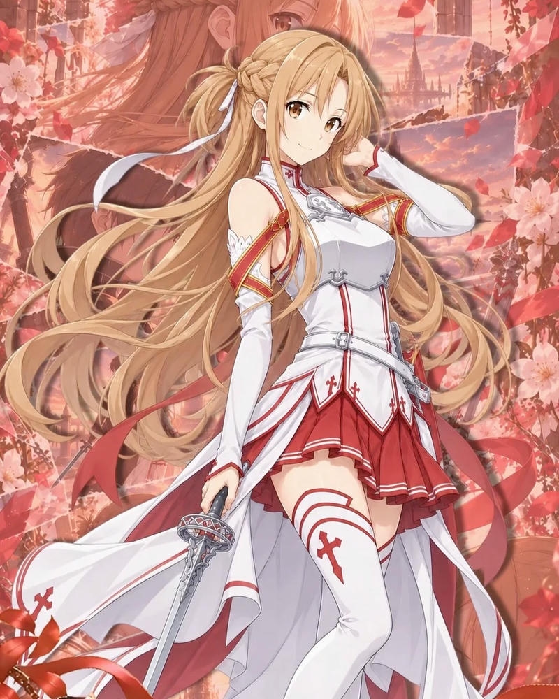 Ảnh Asuna anime có diện mạo trẻ trung tinh tế