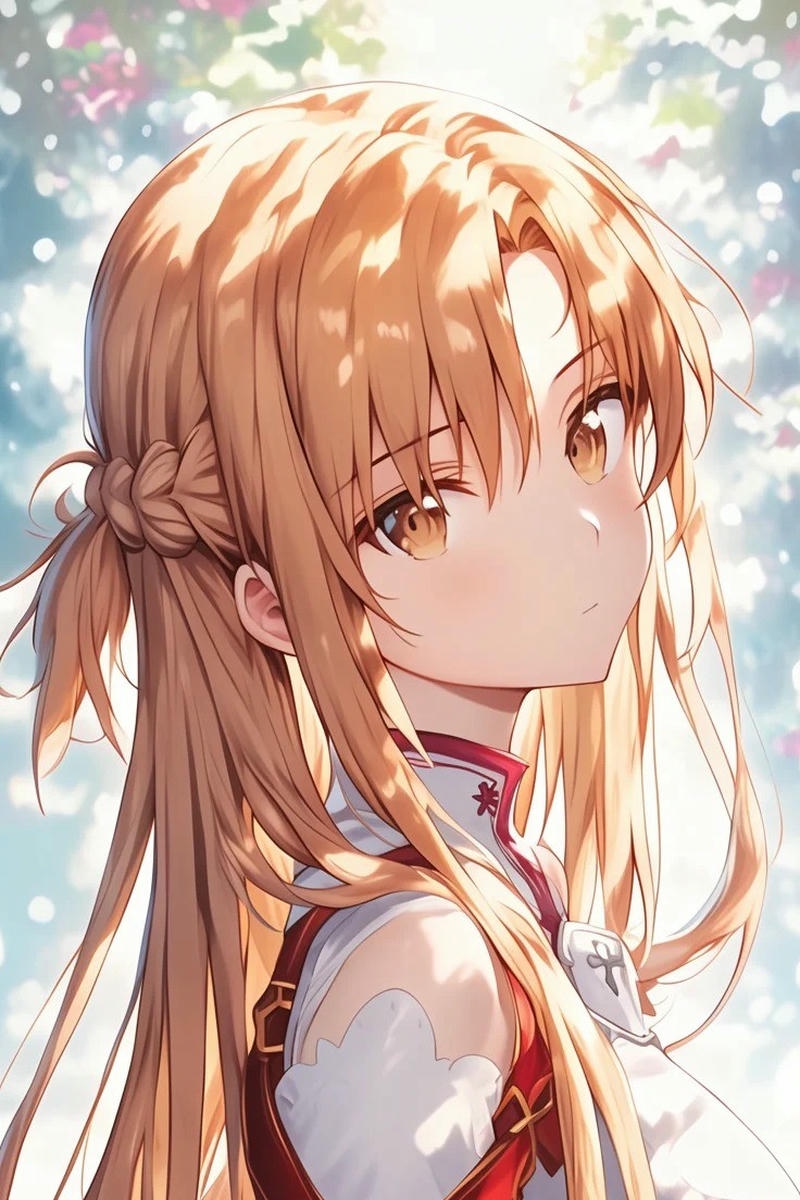 Ảnh Asuna anime có diện mạo tươi tắn cuốn hút