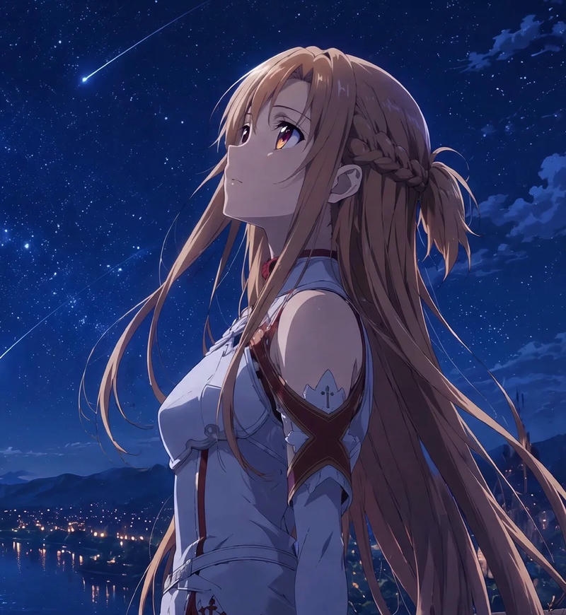 Ảnh Asuna anime có thần thái thanh thoát cuốn hút