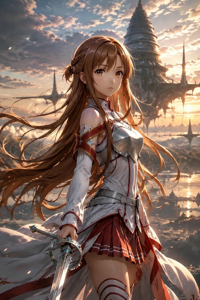 Ảnh Asuna anime mang vẻ đẹp thanh tú cuốn hút