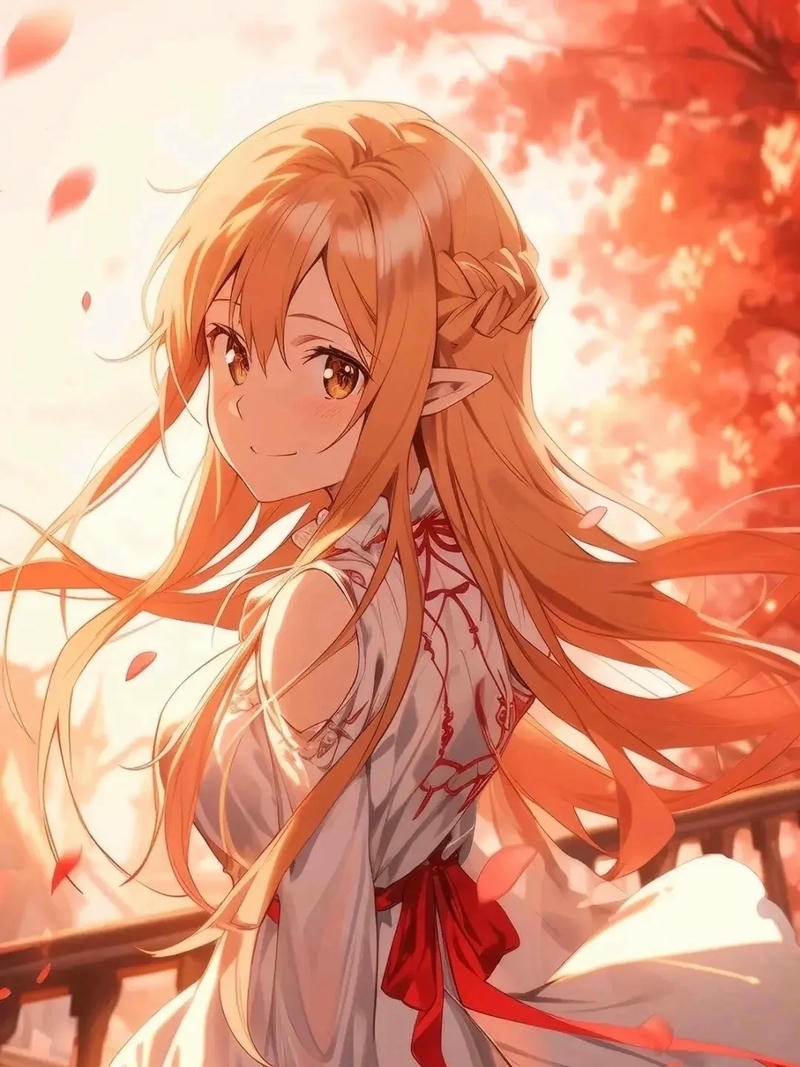 Ảnh Asuna anime với phong thái nhẹ nhàng cuốn hút