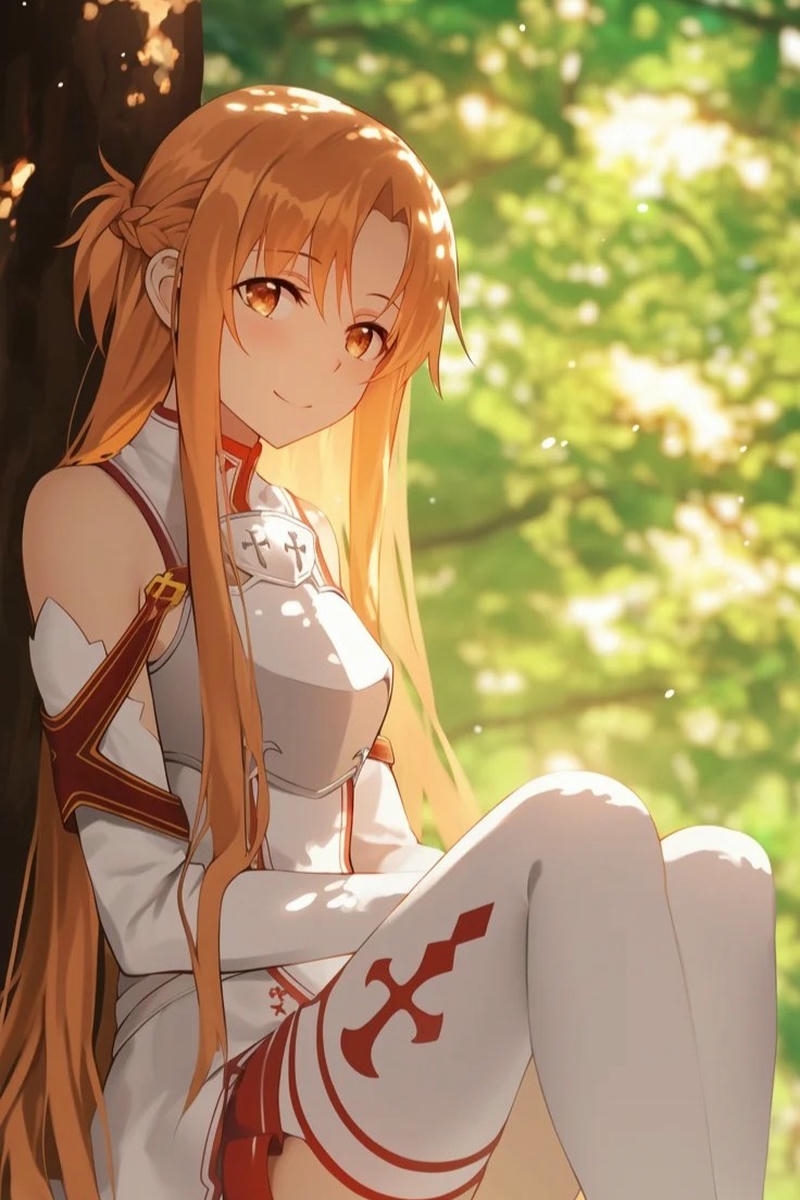 Ảnh Asuna anime với phong thái thanh lịch nổi bật