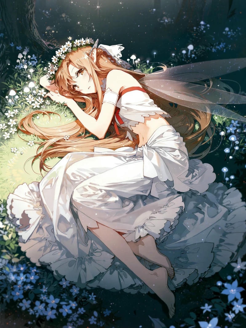 Ảnh Asuna anime với tạo hình thanh thoát cuốn hút