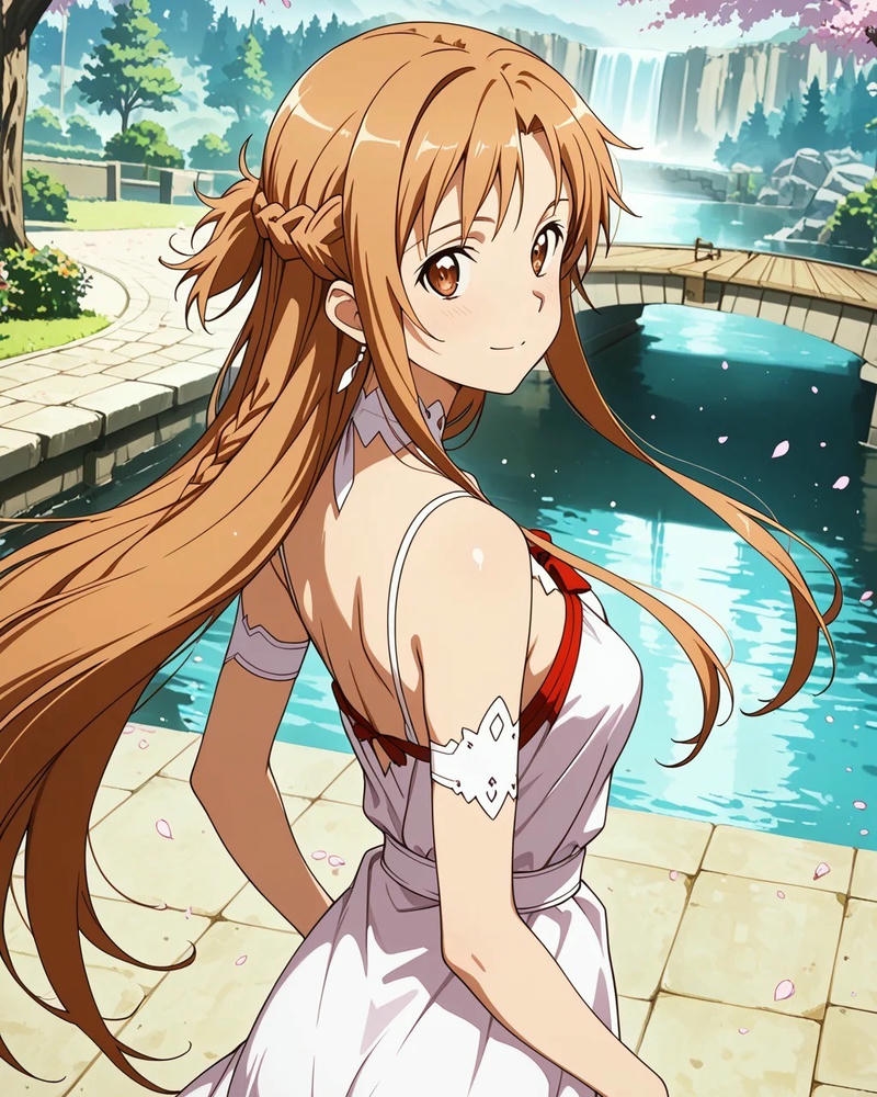 Ảnh Asuna anime với thần thái dịu dàng nổi bật