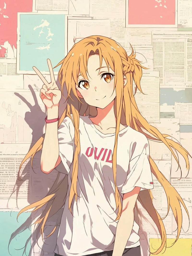 Ảnh Asuna anime với vẻ đẹp tinh tế duyên dáng