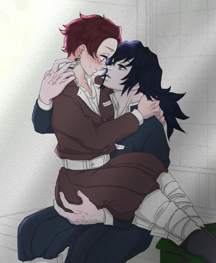 Ảnh Giyuu x Tanjiro với thần thái nhẹ nhàng
