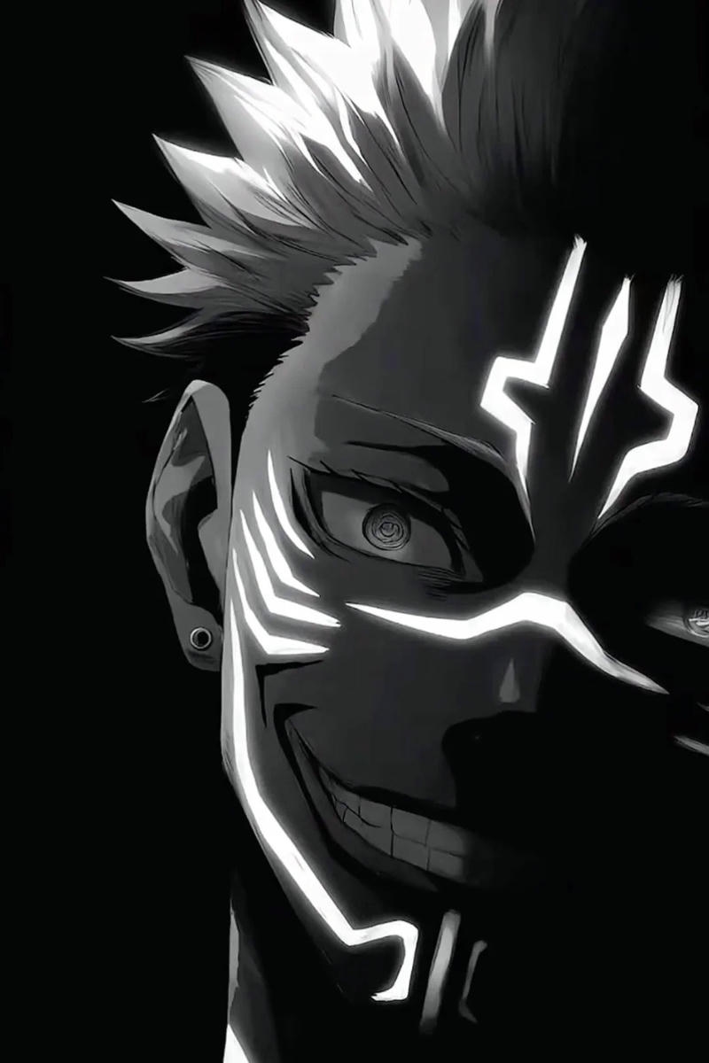 Ảnh anime Sukuna có diện mạo đáng sợ nổi bật