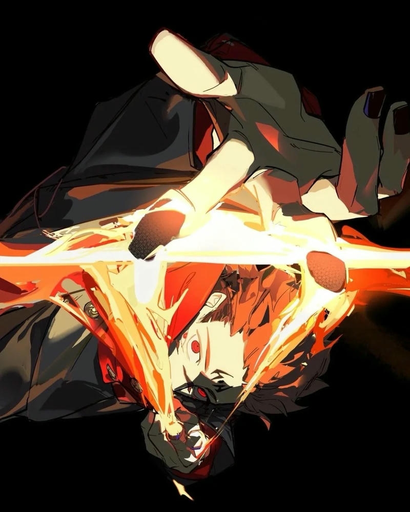 Ảnh anime Sukuna có tạo hình sắc sảo cuốn hút
