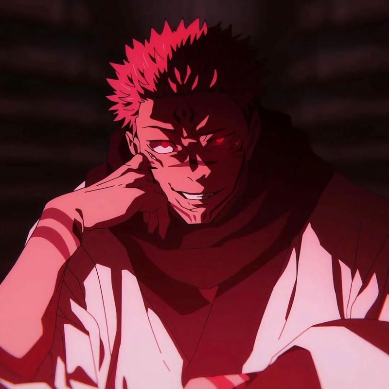 Ảnh anime Sukuna mang phong thái mạnh mẽ nổi bật