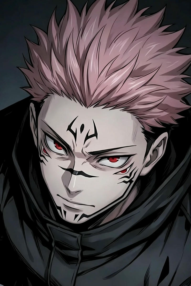 Ảnh anime Sukuna với diện mạo sắc bén ấn tượng