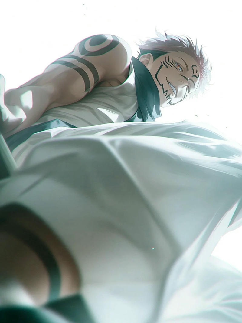 Ảnh anime Sukuna với phong cách mạnh mẽ độc đáo