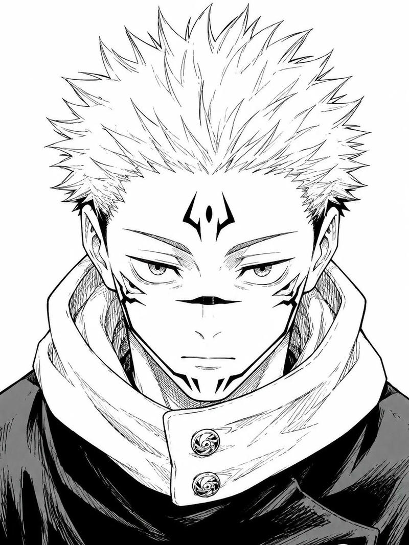 Ảnh anime Sukuna với phong thái kiêu ngạo nổi bật