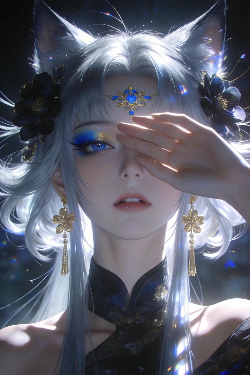 Ảnh anime hồ ly với diện mạo yêu kiều nổi bật