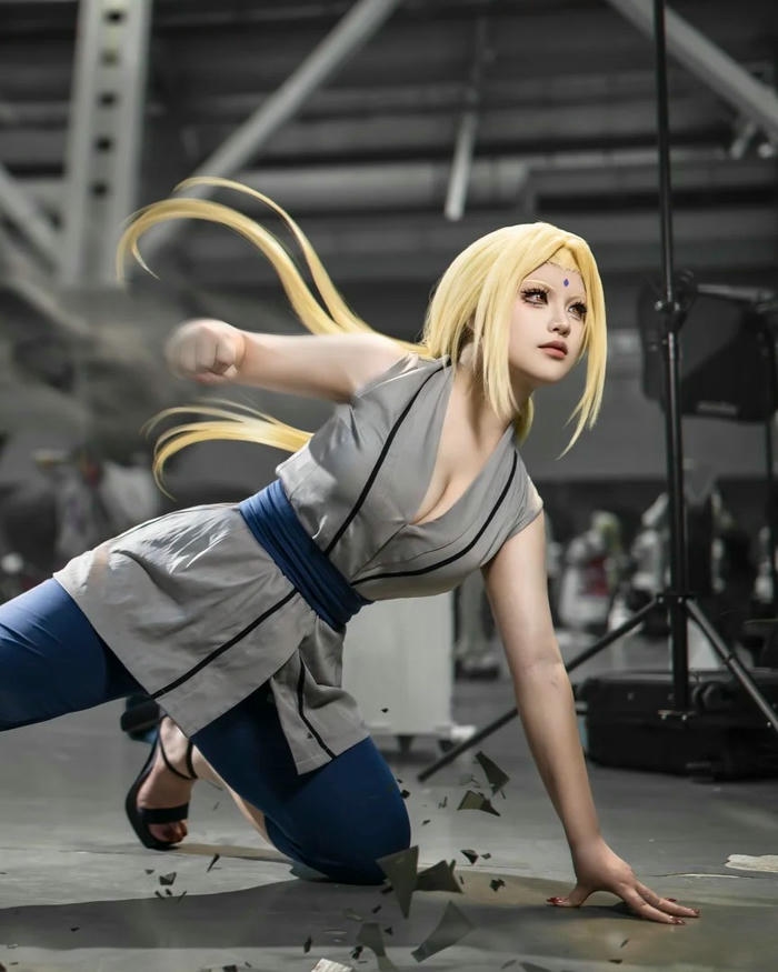 Ảnh cosplay Tsunade mang nét đẹp tự nhiên cuốn hút