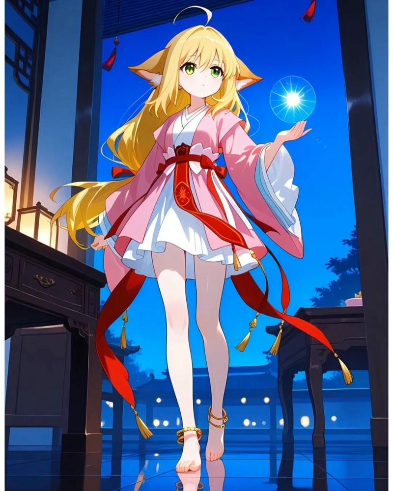 Ảnh hồ ly anime có nét đẹp mềm mại tinh tế
