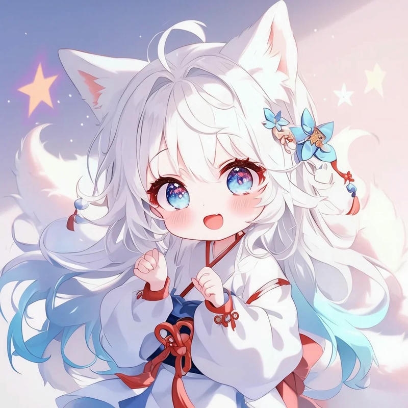 Ảnh hồ ly anime mang nét đẹp thanh tú cuốn hút