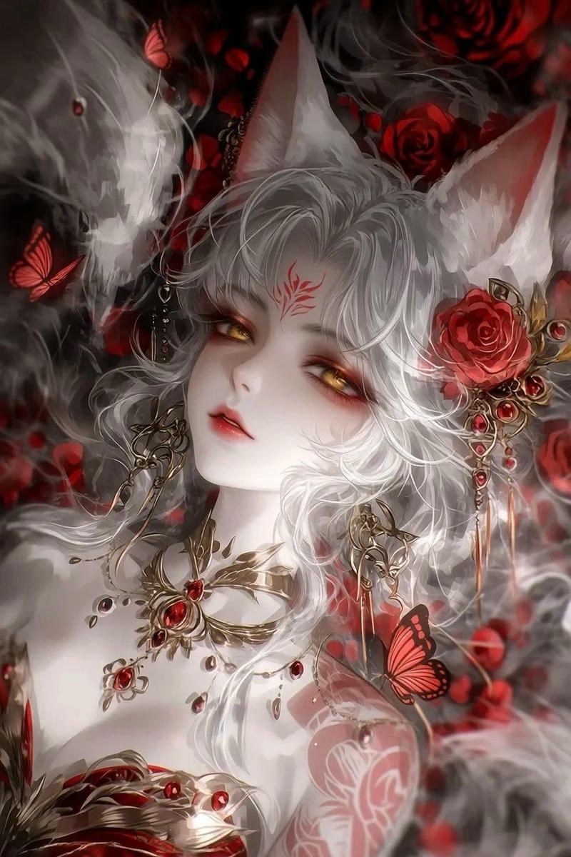 Ảnh hồ ly anime mang phong cách cổ điển nổi bật