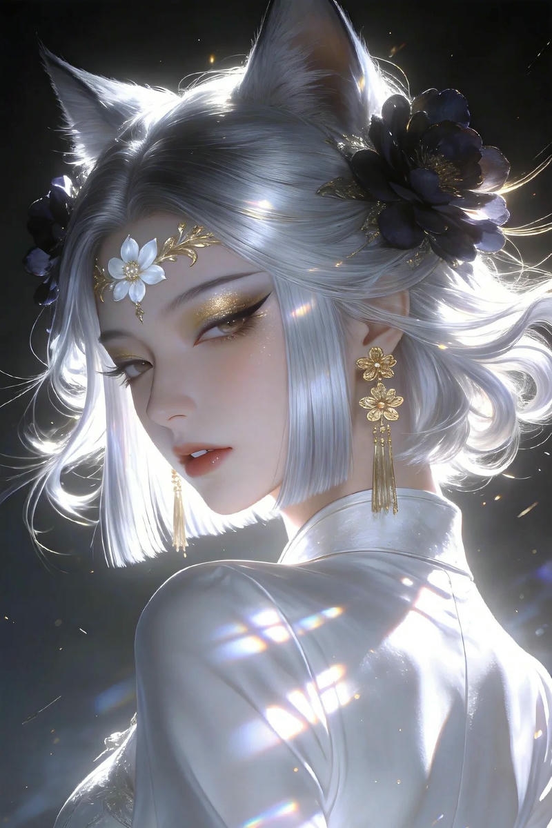 Ảnh hồ ly hóa thân theo phong cách anime