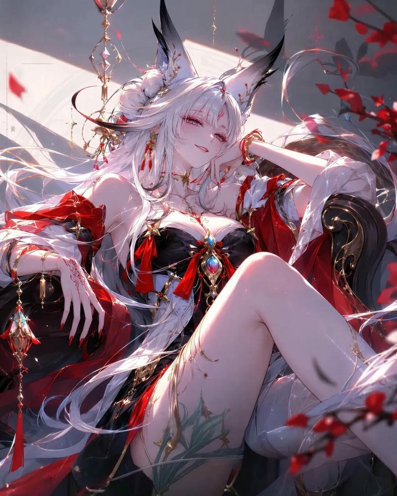 Ảnh nhân vật hồ ly anime có tạo hình mềm mại