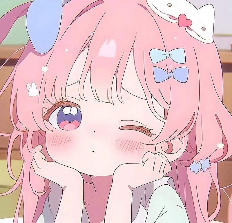 Anime màu hồng cute
