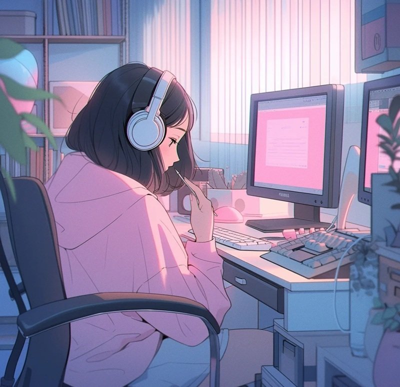 Avatar ảnh anime chill lofi