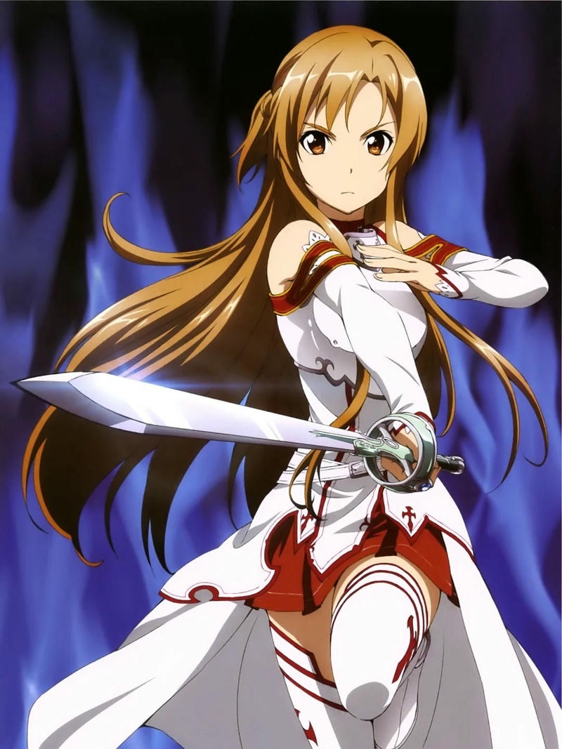 Hình ảnh Asuna anime có diện mạo trẻ trung