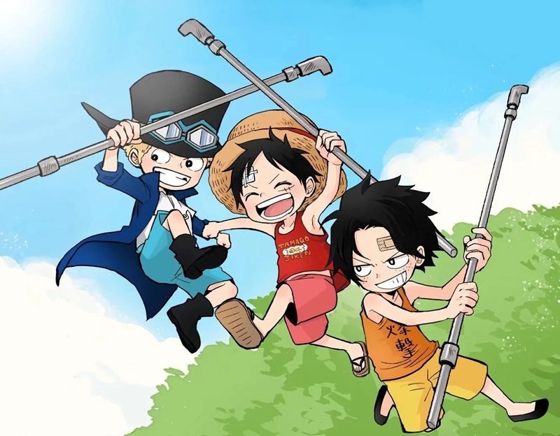 ảnh ace sabo luffy