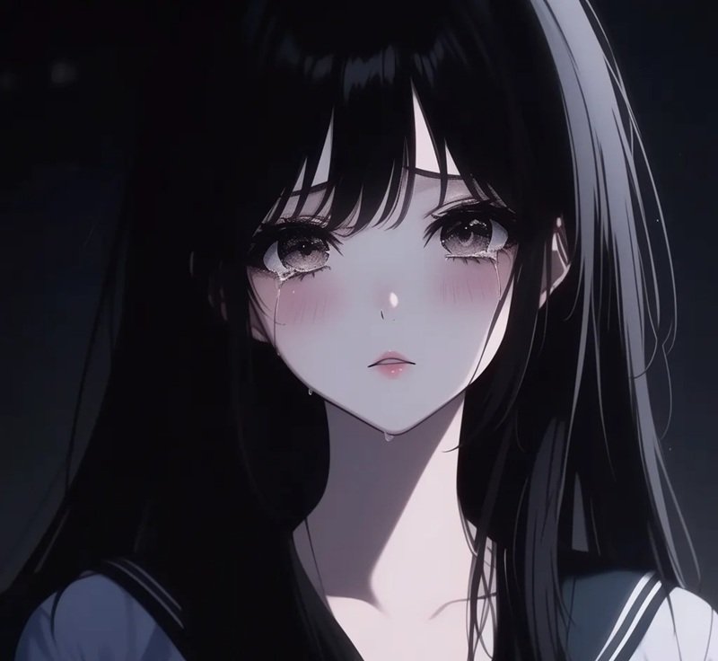 ảnh anime buồn 8