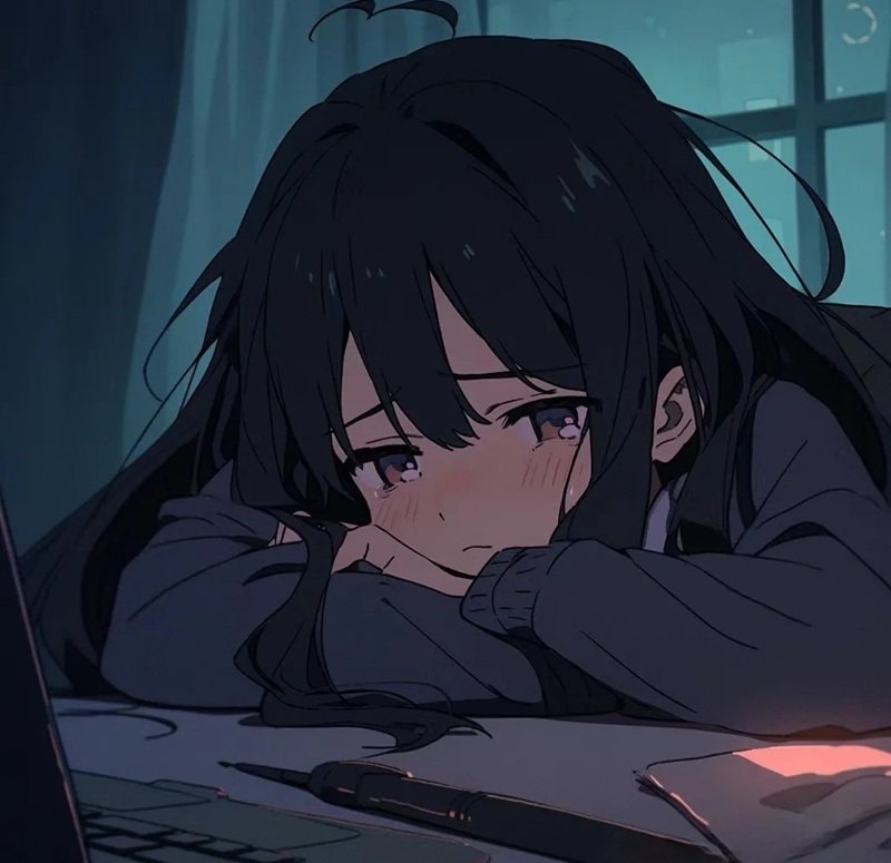 ảnh anime buồn nữ 1