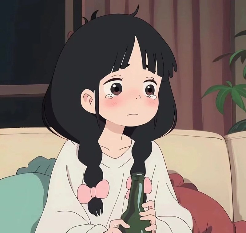 ảnh anime buồn nữ 15