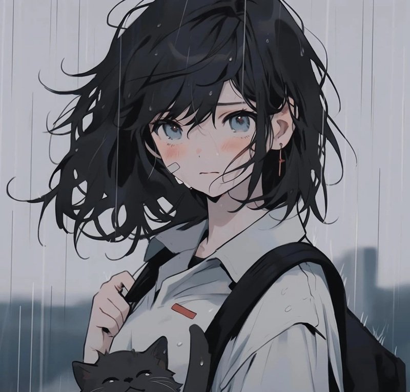 ảnh anime girl lạnh lùng vô cảm 12