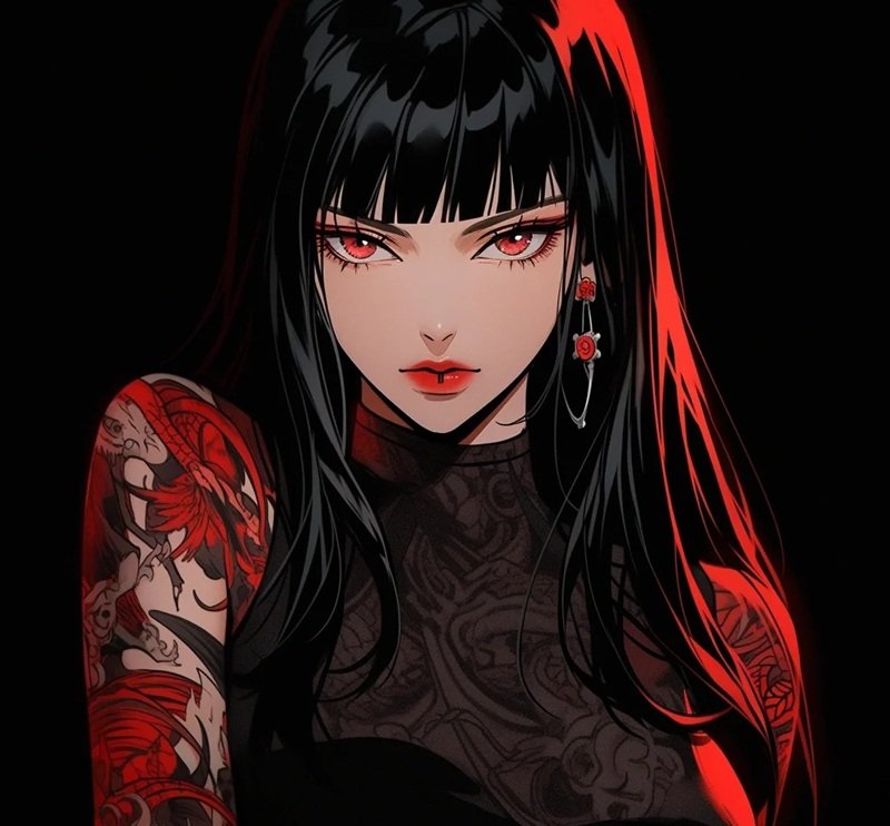 ảnh anime girl lạnh lùng vô cảm 37