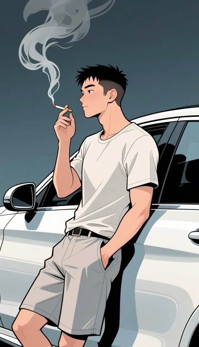 ảnh anime hút thuốc 10