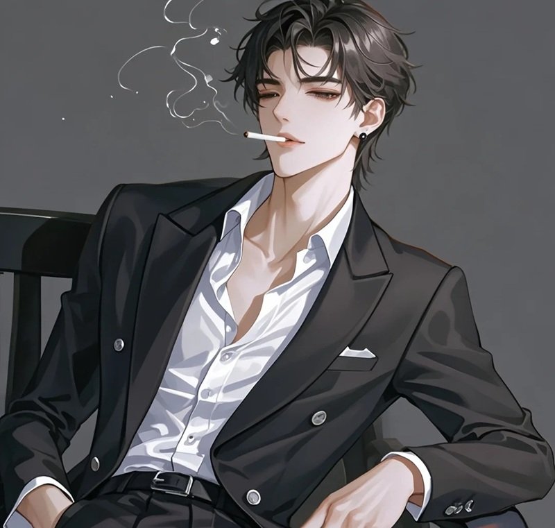 ảnh anime hút thuốc 11