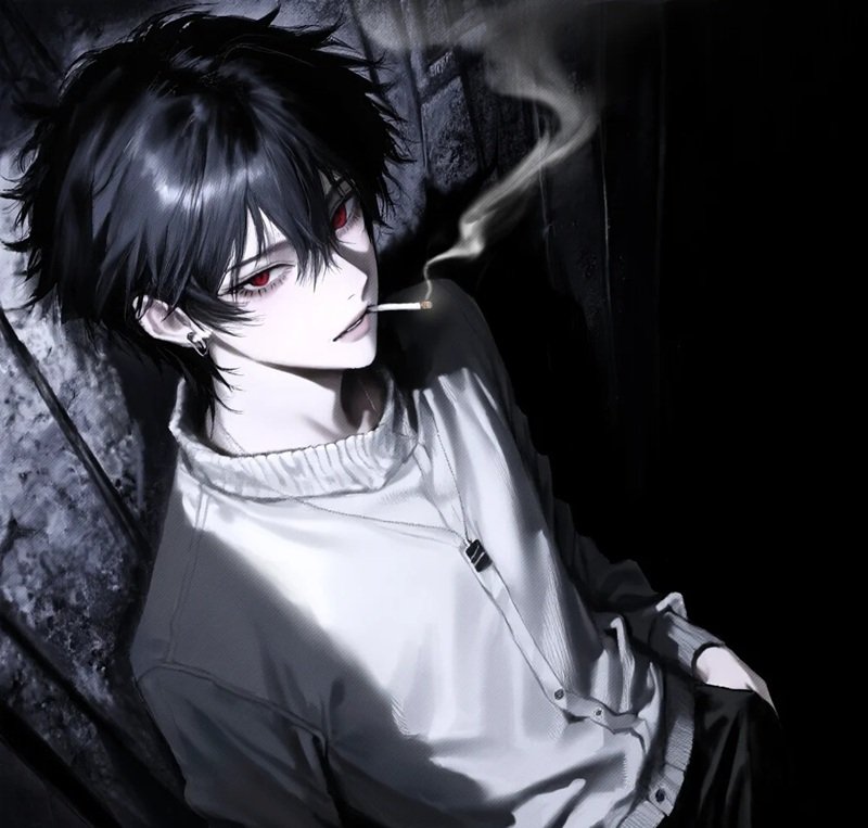 ảnh anime hút thuốc 12