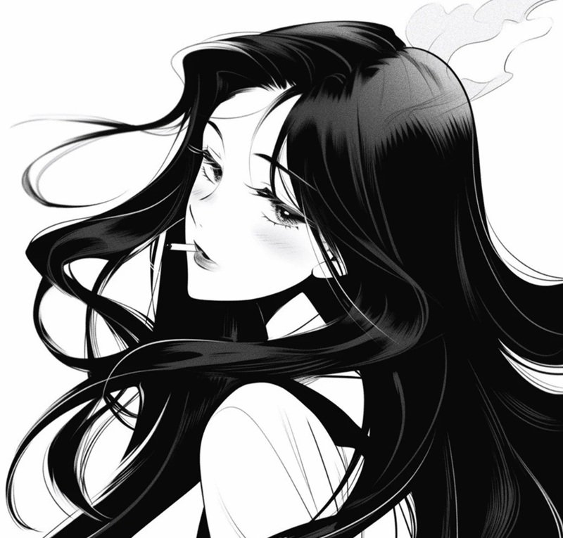 ảnh anime hút thuốc 13