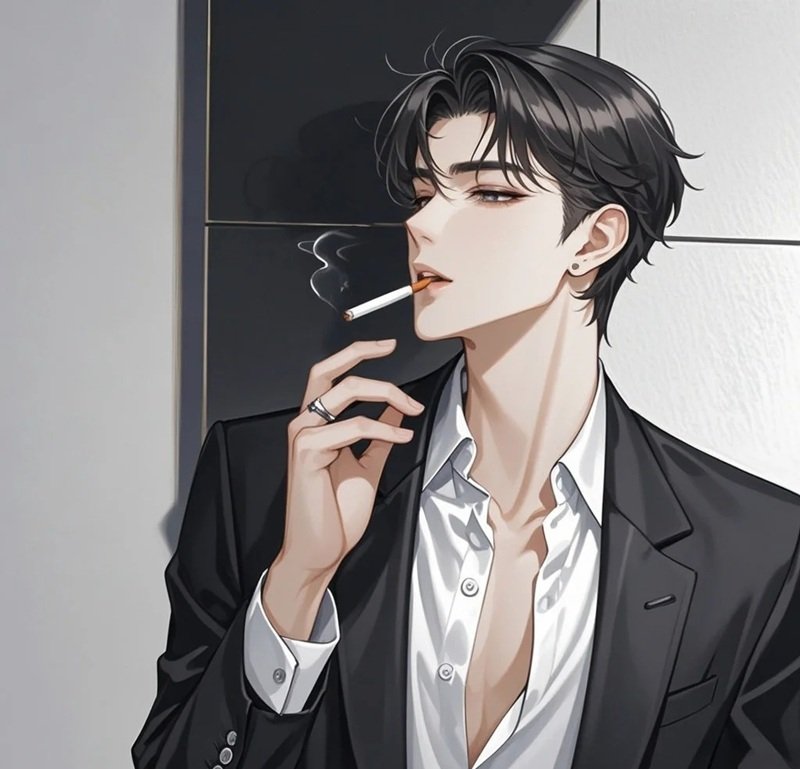 ảnh anime hút thuốc 14