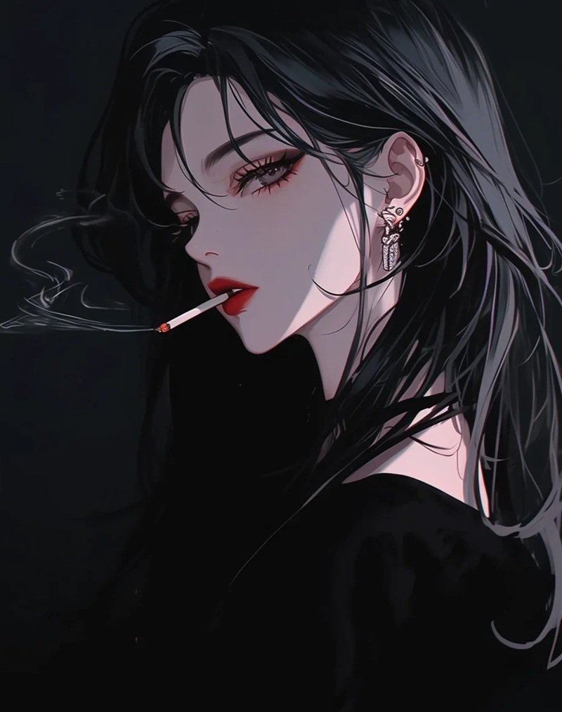 ảnh anime hút thuốc 19