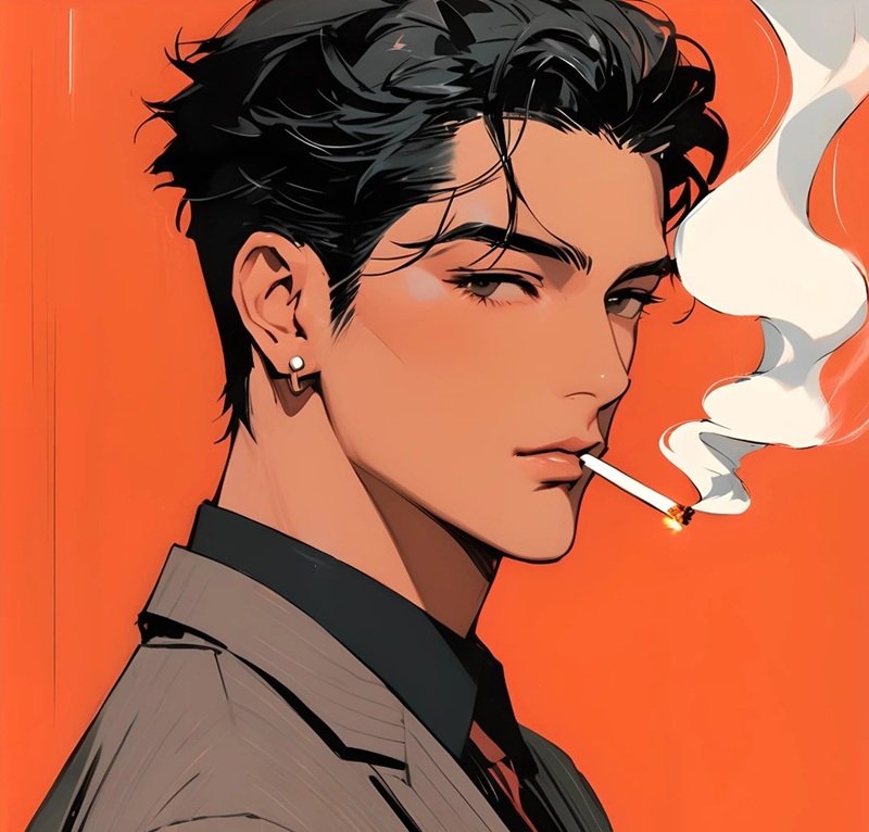 ảnh anime hút thuốc 21
