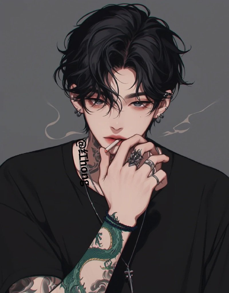 ảnh anime hút thuốc 25