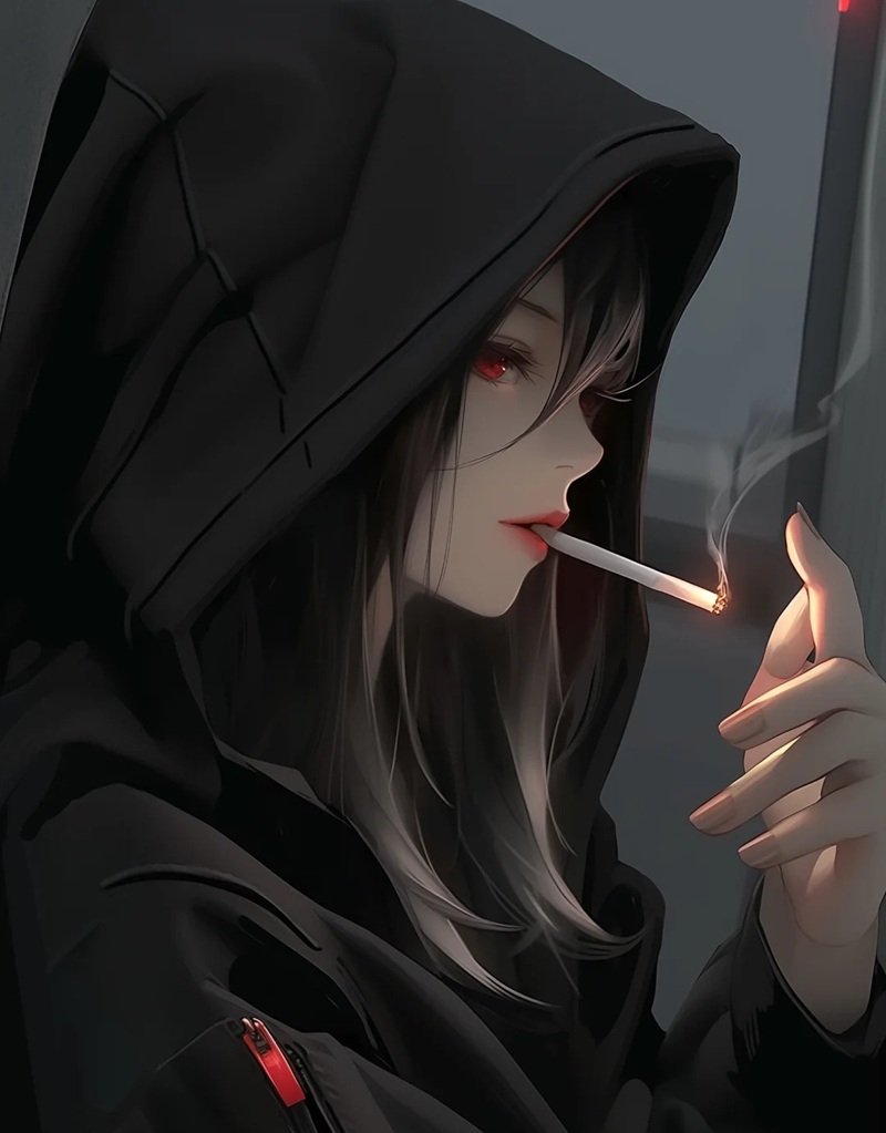 ảnh anime hút thuốc 27