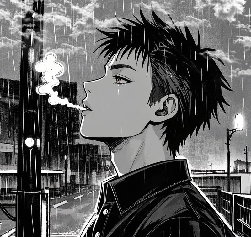 ảnh anime hút thuốc 28