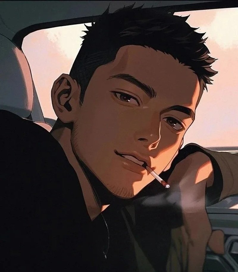 ảnh anime hút thuốc 33