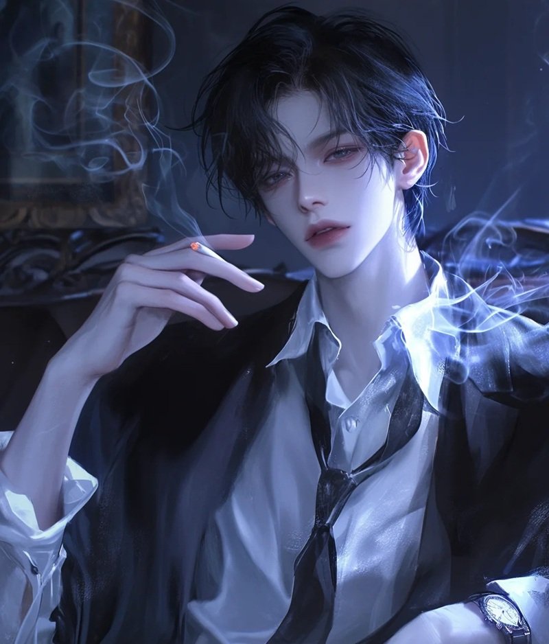 ảnh anime hút thuốc 34