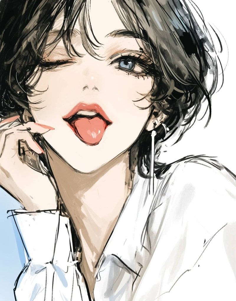 ảnh anime lè lưỡi 5