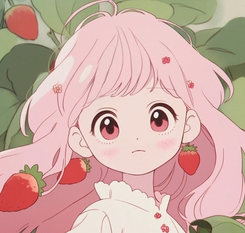 ảnh anime màu hồng 11