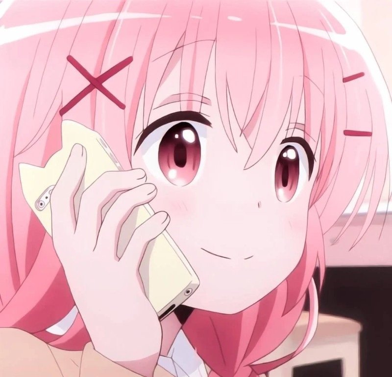 ảnh anime màu hồng 17