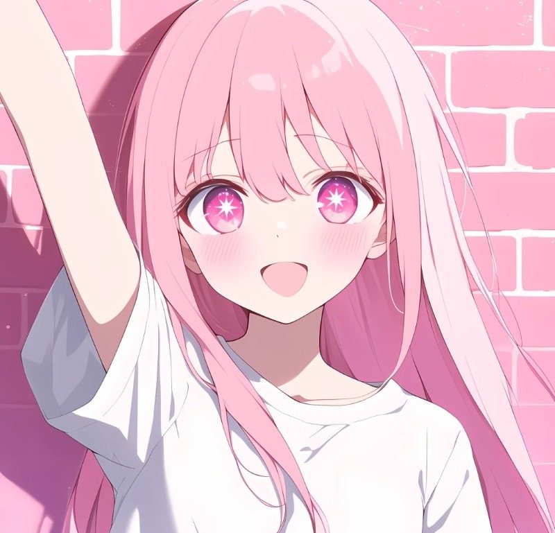 ảnh anime màu hồng 22