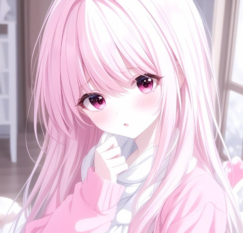 ảnh anime màu hồng 23