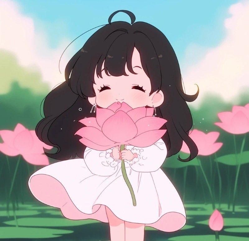 ảnh anime màu hồng 24